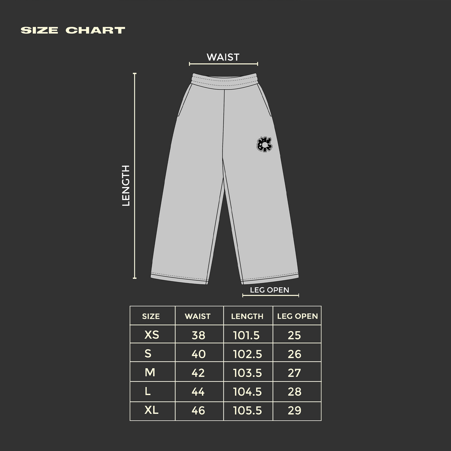 WARM GREY LOGO JOGGER