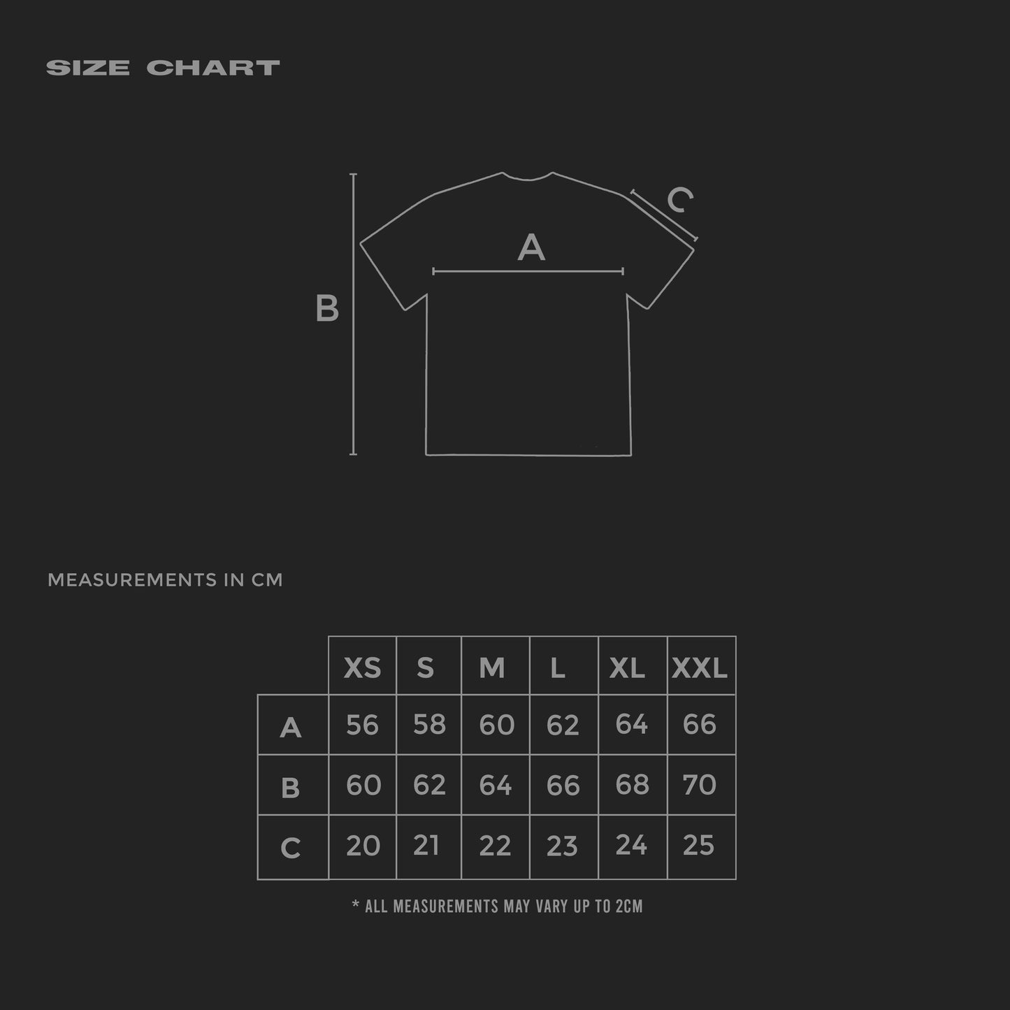 FEAR NOWT LOGO TEE - DARK GREY